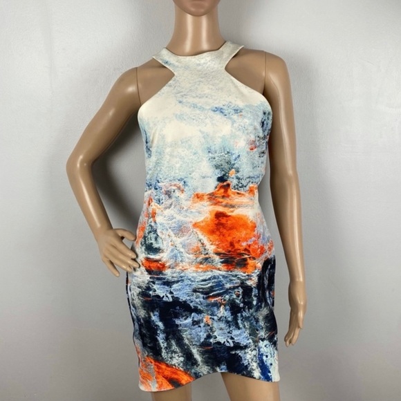 BEC & BRIDGE REVOLVE PRINTED OPEN BACK MINI DRESS - Picture 2 of 9